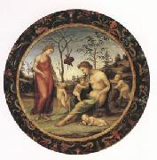 Giovanni Sodoma Sacred and Profane Love with Anteros,Eros and Two Other Cupids (mk05) oil painting reproduction